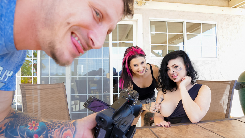 Luna lavey pov scene 01. It was Luna Lavey's first time shooting porn ever, and originally she was supposed to make love Small Hands, but it made her nervous, so I enlisted Mr. Pete to ease her into our smutty ways and out of her shyness. This busty and heavily pierced and modified Burning Angel newbie with a Petrichor tattoo on her face found Mr. Pete rather entycing, and he found her large titties, beautiful blue eyes, and thick booty make love delicious. They engange in some rough foreplay and oral outdoors, and then move it inside for a hot and big POV make love fest!